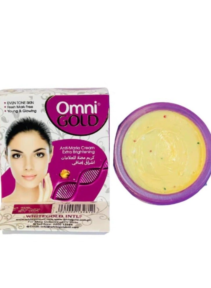Omni Gold Anti-Marks Cream Extra Brightening Cream 2 Pcs 2*30 g - Image 2