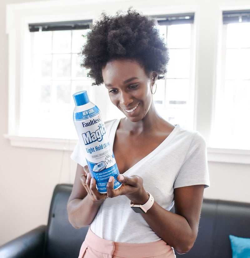 MAGIC Sizing Light Body Starch - No Flaking or Clogging! Light Ironing Starch - 20oz Iron wrinkles from Clothes (Pack of 2) - Fresh Linen Scent Finishing Spray - Image 4