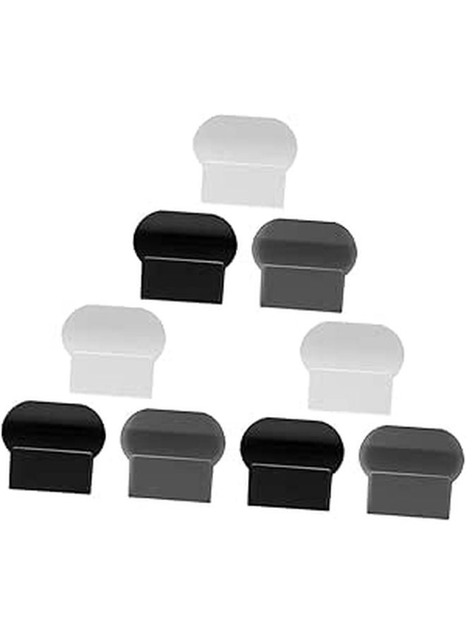 9 Pcs White Toilet Seat Lid Lifter Handle Easy Open Bathroom Accessory - Image 1