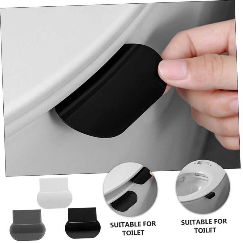 9 Pcs White Toilet Seat Lid Lifter Handle Easy Open Bathroom Accessory - Image 4
