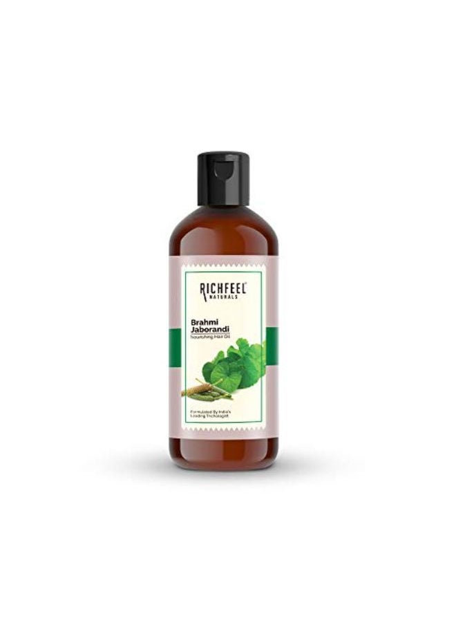 Richfeel - Brahmi Jaborandi Hair Oil | Controls Hair Fall | Promotes Hair Growth | Trichologist Developed Formula | For Men & Women | No Mineral Oils Or Silicones | 80 Ml - Pack Of 2 - Image 1