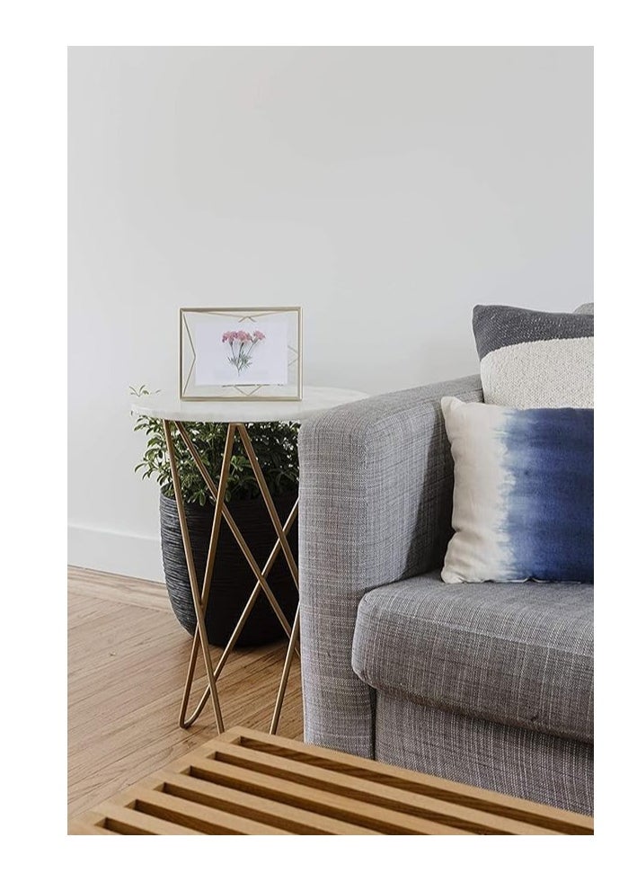 Decorhills Gallery Modern Gold Metal Photo Display Frame 4x6 Inch | Sleek Vertical Design | Durable Glass Cover | Wall-Mount & Tabletop | Elegant Gold Finish | Home & Office Decor  - Image 4