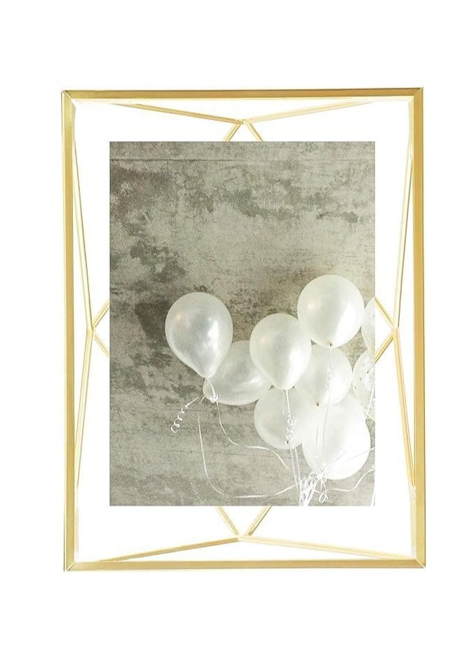 Decorhills Gallery Modern Gold Metal Photo Display Frame 4x6 Inch | Sleek Vertical Design | Durable Glass Cover | Wall-Mount & Tabletop | Elegant Gold Finish | Home & Office Decor  - Image 2