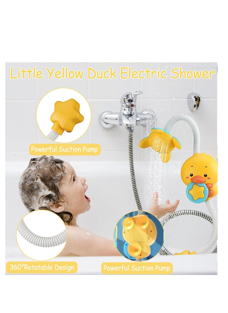 Rightsure - Toddler Bath Toys - Safe Bath Duck Toy, Cute Duck Baby Bath Toy, Water Sprayer Children Bathroom Tub Bath Water Toy Toddler Shower, Kids Toys (B) - Image 1