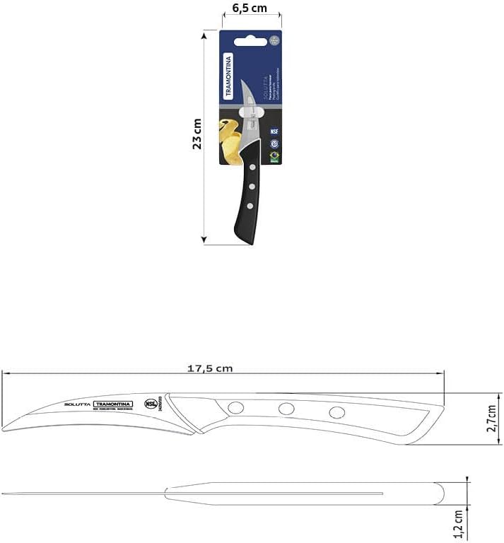 Tramontina Solutta Paring Knife, 7.5 cm - Kitchen Knife and Peeler - Image 4