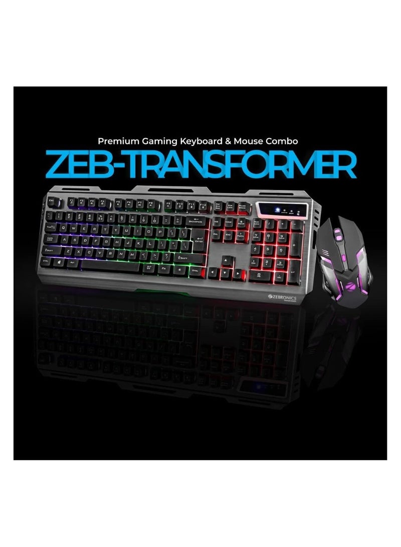 ZEBRONICS Zeb-Transformer Gaming Keyboard and Mouse Combo (USB, Braided Cable)  - Image 2