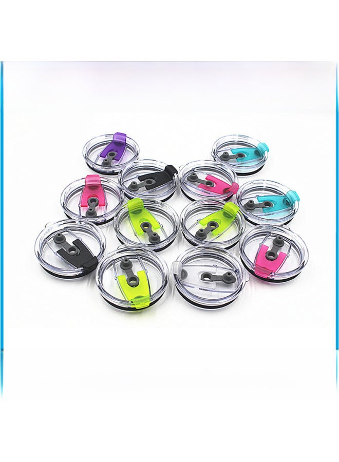 Creative 30oz Ice Bar Glass Cup Straw Cap 20oz  Cup Lid Logo Customizable Daily Kitchen Drinking Utensils-Color:Slide Cover-Capacity:20oz - Image 3