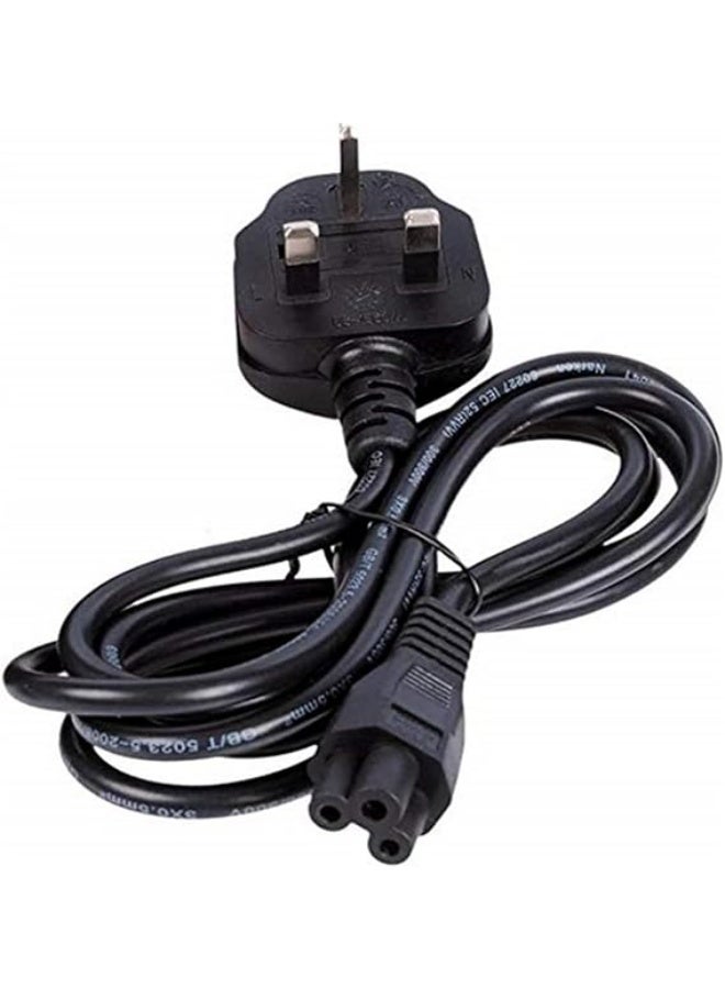 Smarties AE Universal 2-Prong Power Cable Cord (IEC C7 Figure-8) – Compatible with HP, Dell, Sony, Samsung, LG, PlayStation, and More – Durable & Safe AC Power Supply Cord