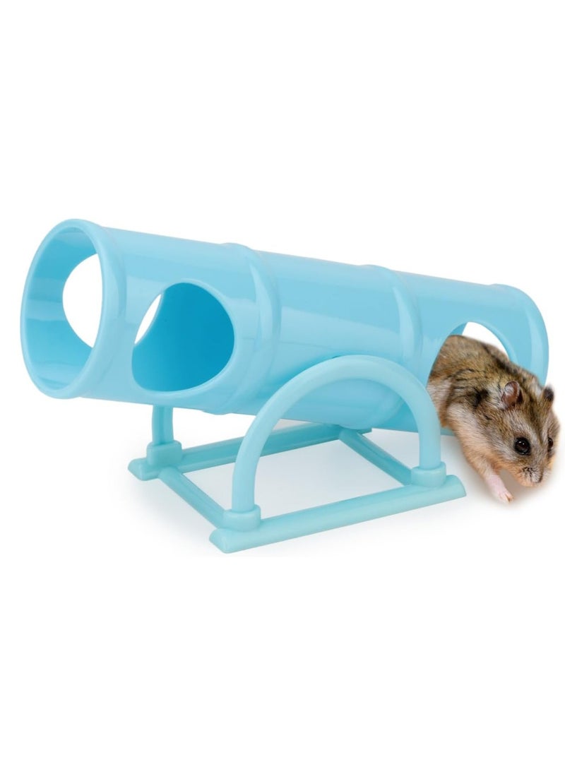 SYOSI Pet Tunnel Hamster Exercising Training Tube Toys Plastic Seesaw Tunnel Toy Hamster Mouse Hollow Tunnel Tube Toy Funny Exercise Gym Playground for Hmaster Dwarf Gerbil Small Pets  - Image 1