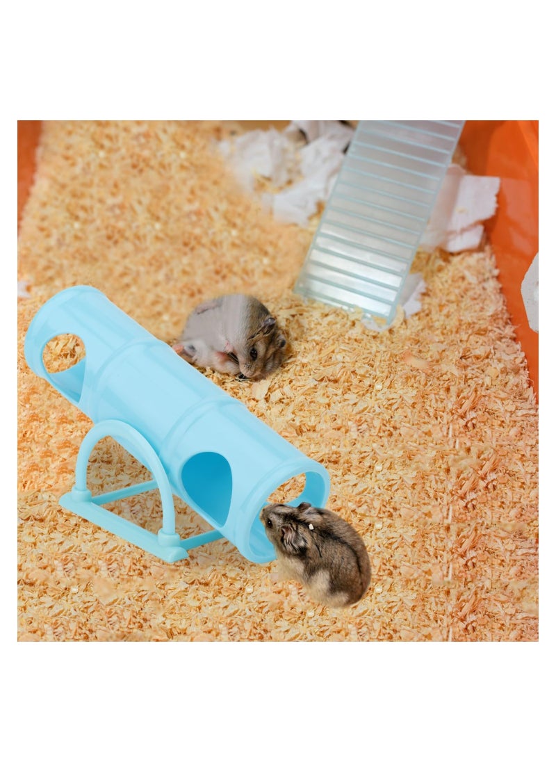 SYOSI Pet Tunnel Hamster Exercising Training Tube Toys Plastic Seesaw Tunnel Toy Hamster Mouse Hollow Tunnel Tube Toy Funny Exercise Gym Playground for Hmaster Dwarf Gerbil Small Pets  - Image 2