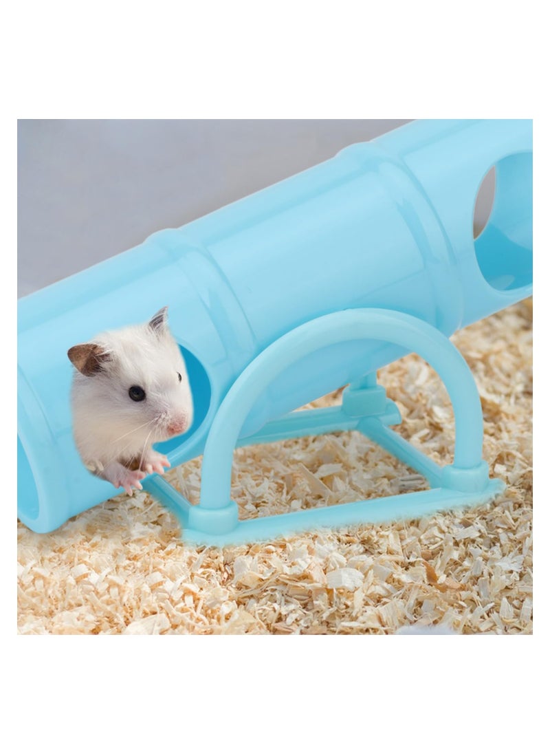 SYOSI Pet Tunnel Hamster Exercising Training Tube Toys Plastic Seesaw Tunnel Toy Hamster Mouse Hollow Tunnel Tube Toy Funny Exercise Gym Playground for Hmaster Dwarf Gerbil Small Pets  - Image 3