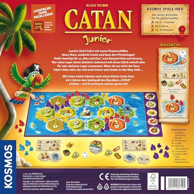CATAN JUNIOR 697495 BOARD GAME FOR CHILDREN FROM 6 YEARS, CHILDREN'S PLAY VERSION OF SETTLERS OF CATAN, FAMILY GAME FOR 2-4 PEOPLE FROM 6 YEARS - Image 3