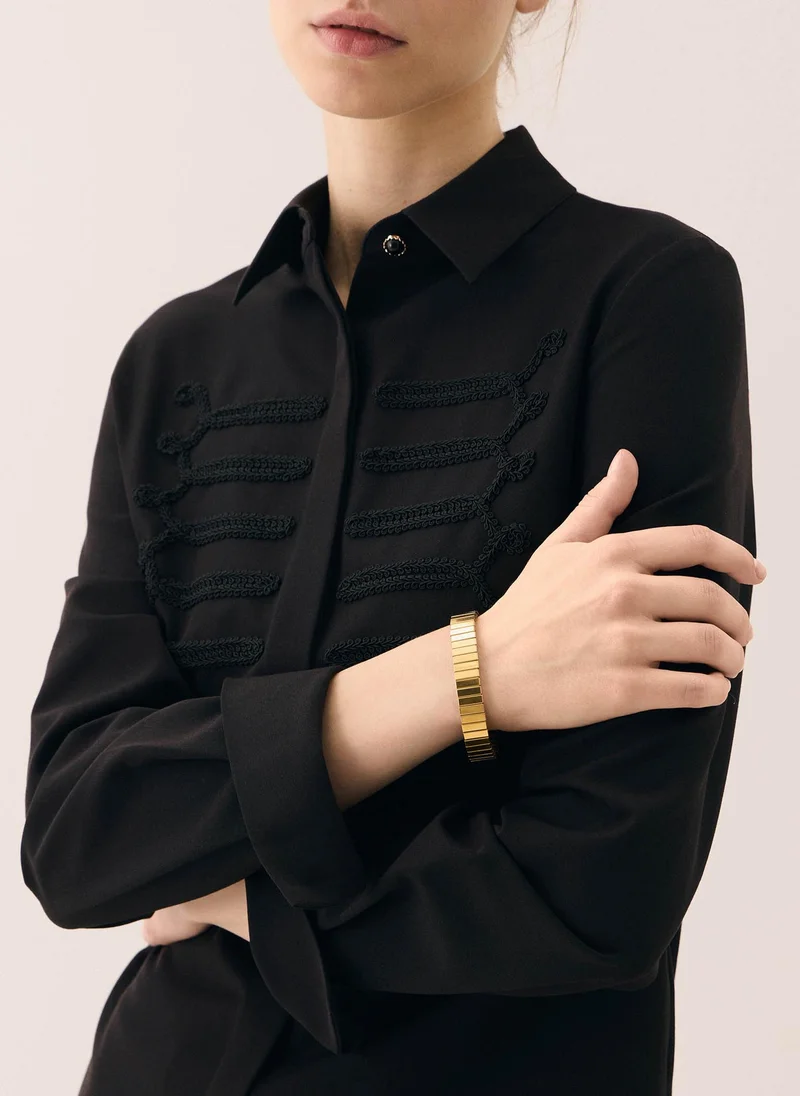 Bracelet with rectangular blocks