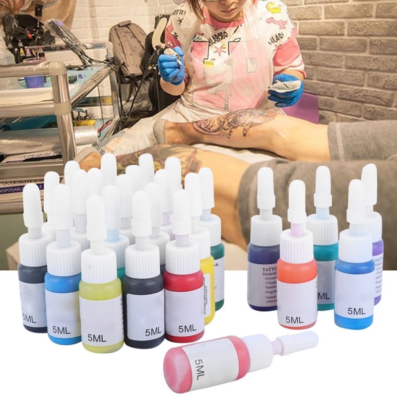 Microblading Tattoo Ink: 1 Set Natural Plant Extract Formula, Non-Irritation Fast Coloring, Professional Tattoo Pigment - Bright Non-Discoloration Long-Lasting, Tattoo Practice Ink for Beginners And P - Image 4