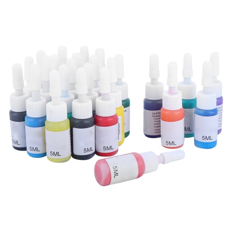 Microblading Tattoo Ink: 1 Set Natural Plant Extract Formula, Non-Irritation Fast Coloring, Professional Tattoo Pigment - Bright Non-Discoloration Long-Lasting, Tattoo Practice Ink for Beginners And P - Image 1