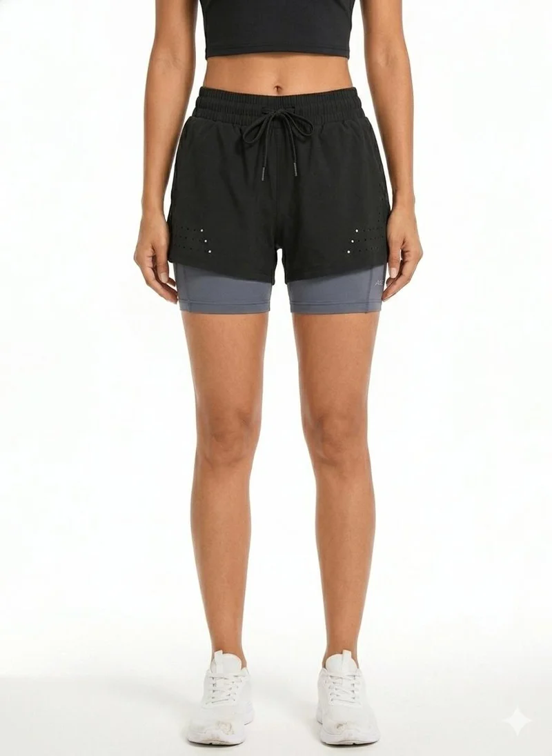 Prima Ace Women's Shorts Gym Addict Premium Black