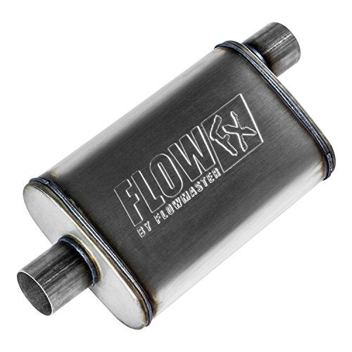 Flowmaster Flow FX Chambered Muffler 250 Offset In 250 Center Out Moderate Sound Stainless Steel Affordable Performance for Modern Trucks Muscle Cars Daily Drivers 71226
