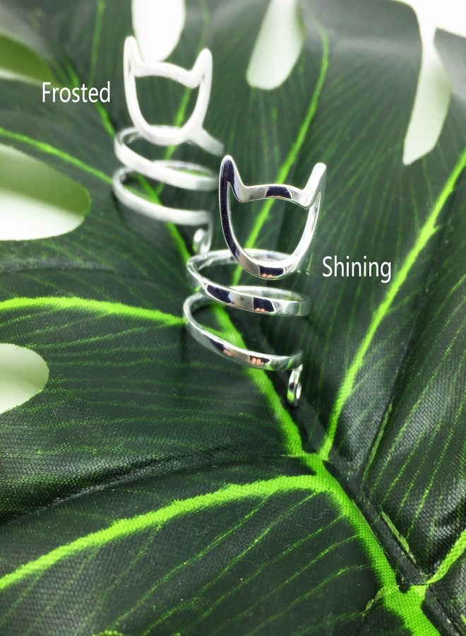 Helen de Lete Innovative Lovely Cat Kitty Sterling Silver Ring Updated Version for Adult Women - Image 3