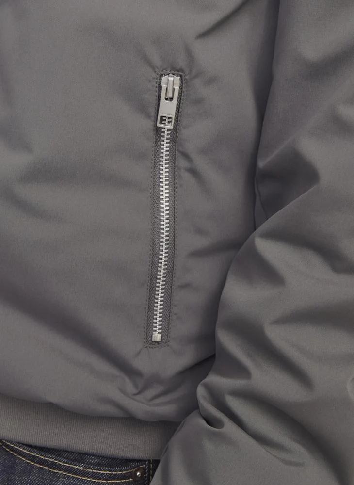 JACK & JONES Zippered Bomber Jacket
