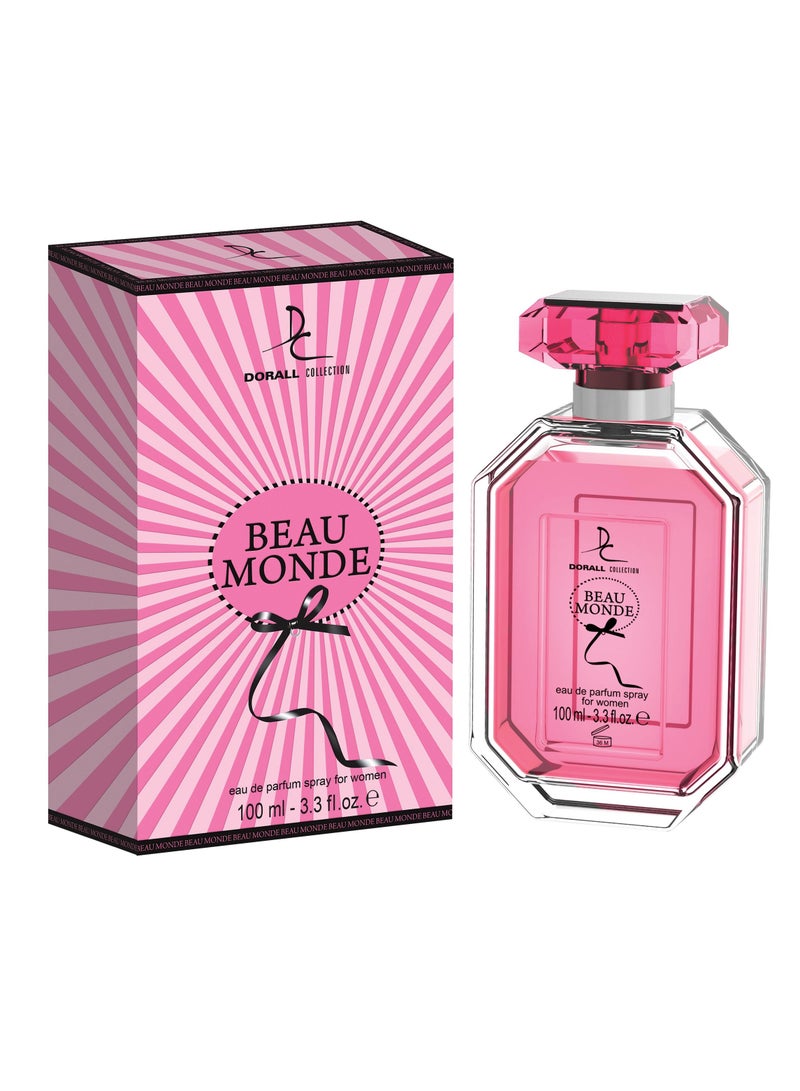 DORALL COLLECTION مجموعة هدايا بيو موند 4 قطع عطر 100 مل + كرة رولر 10 مل + جل استحمام 50 مل + لوشن يدين وجسم 50 مل للنساء - Image 5