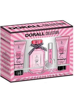 DORALL COLLECTION Beau Monde 4Pcs Gift Set Eau de Parfum 100ml + Roller Ball 10ml + Shower Gel 50ml + Hand & Body Lotion 50ml For Women  - Image 1