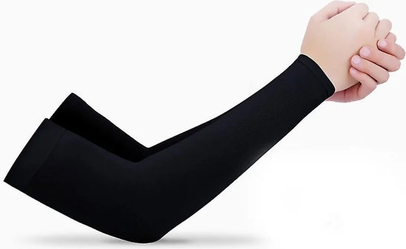 Sonbahar Moda Autumn Fashion Women Hijab Combed Cotton Prayer Armband Black Plain 1 Pair