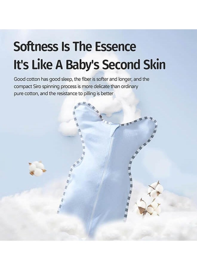 AnnuoYi - Baby Swaddle Wrap,Newborn Swaddle Blanket Wrap, 100% Breathable Cotton Swaddlers Sleep Sack,Newborn Essentials Softness Plush Baby Sleeping Receiving Blanket For Babies 6-12 Months - Image 1