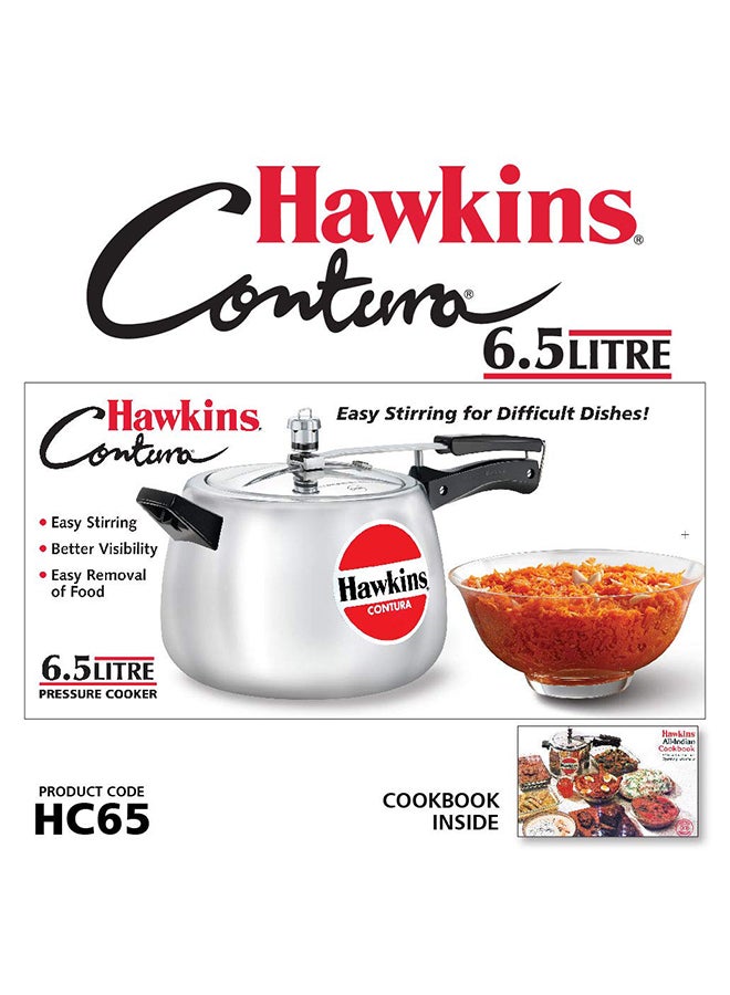 Hawkins طباخ ضغط ألمنيوم كونتورا، غطاء داخلي (HC60)، فضي - Image 2