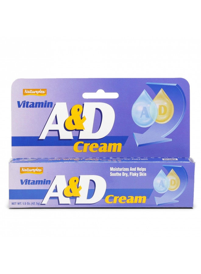 Natureplex كريم فيتامين أ و د - يمنع طفح الحفاضات، 1.5 أونصة (نيتشر بليكس) - Image 1
