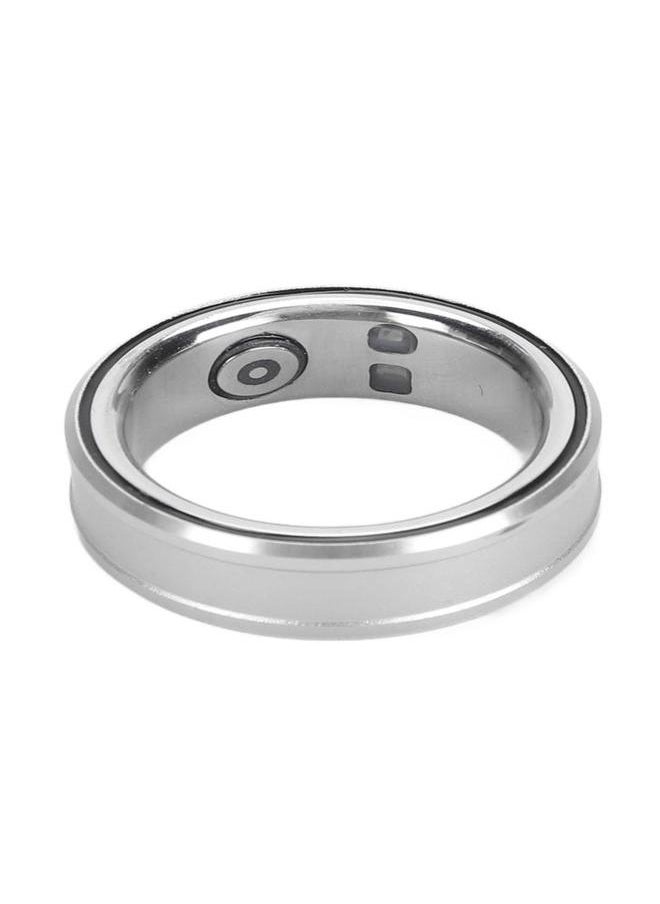 Smart Ring IP68 Waterproof Health Tracker Sleep Monitoring Bluetooth Fitness Ring for Temperature Step Counting Silver 20