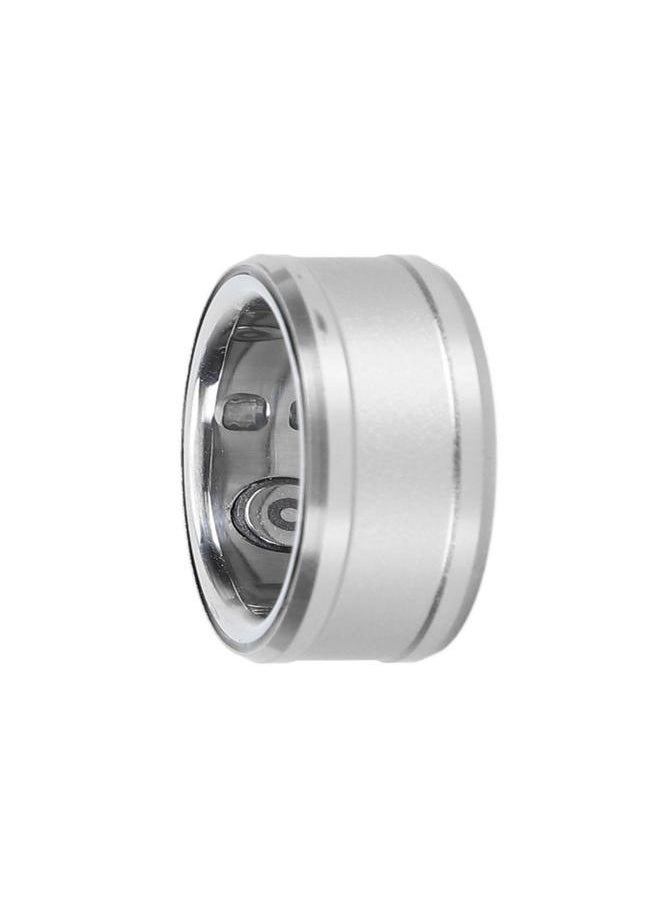 Smart Ring IP68 Waterproof Health Tracker Sleep Monitoring Bluetooth Fitness Ring for Temperature Step Counting Silver 20