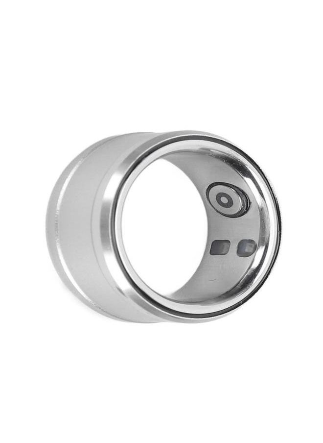 Smart Ring IP68 Waterproof Health Tracker Sleep Monitoring Bluetooth Fitness Ring for Temperature Step Counting Silver 20