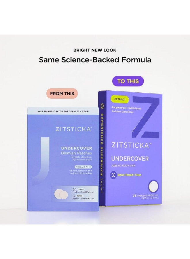 ZitSticka Pimple Patches for Face and Body, Hydrocolloid Patches to Cover Zits & Blemishes, Acne Patches or Zit Spot Stickers, Body Blemish Patch (UNDERCOVER INVISIBLE 36 Pack) - Image 5