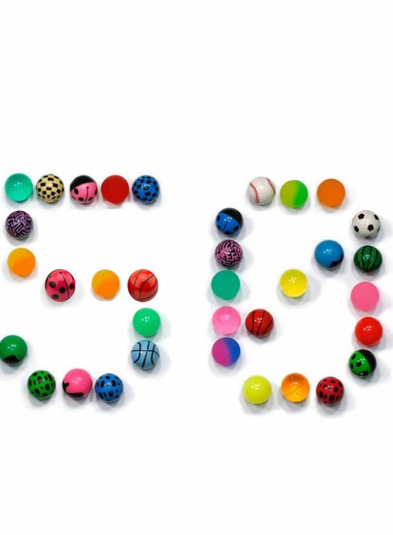 KASTWAVE Bouncy Ball, ICY for Kids,Bowling Bounce, 50 Pieces Assorted Colorful Bulk Mixed Pattern, High Bouncing Party Favors, Prizes, Birthdays Gift - Image 4
