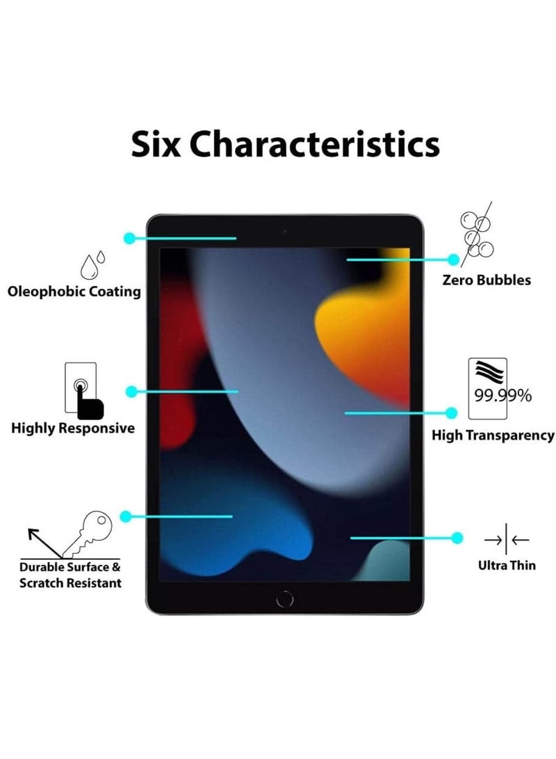 screen protector compatible with iPad 9th Generation (2021) 10.2 inch - Anti Scratch Premium HD Clear 9H Hardness - Image 3