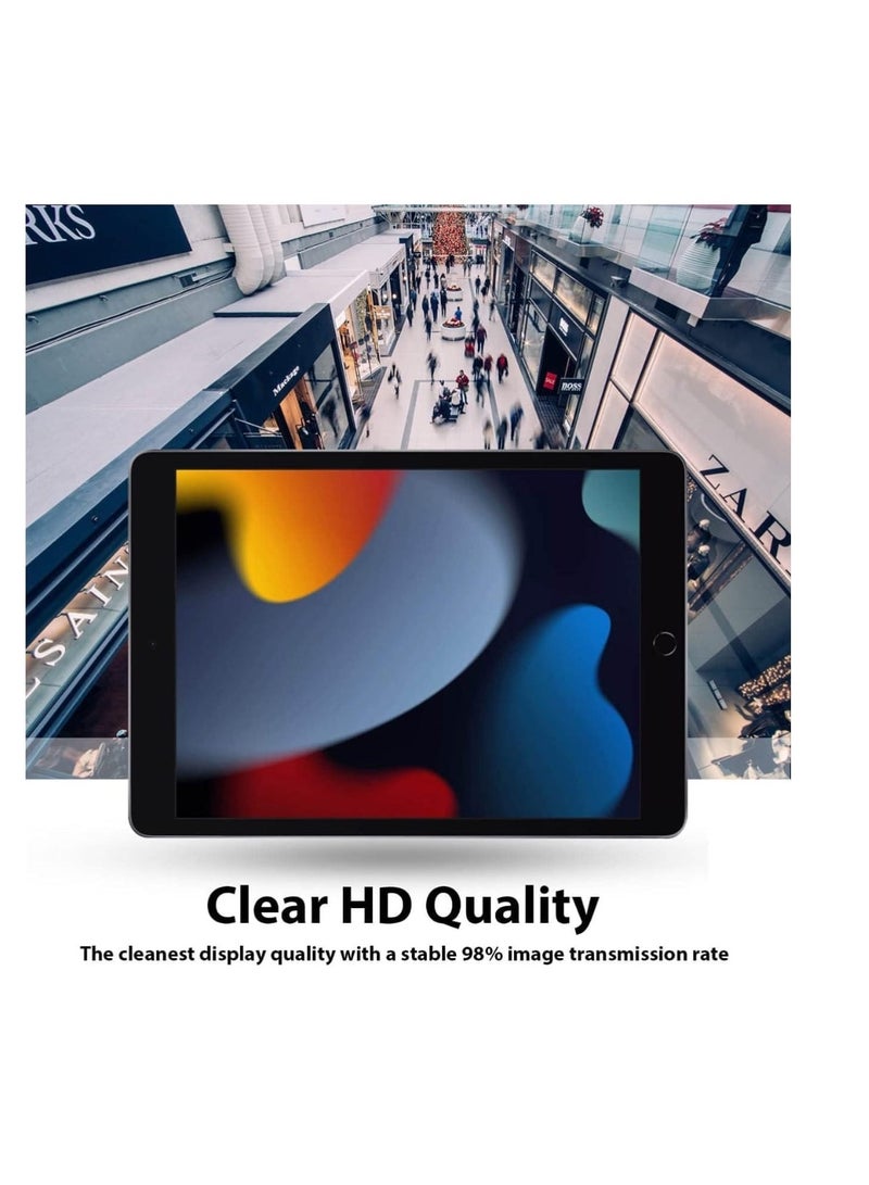 screen protector compatible with iPad 9th Generation (2021) 10.2 inch - Anti Scratch Premium HD Clear 9H Hardness - Image 4