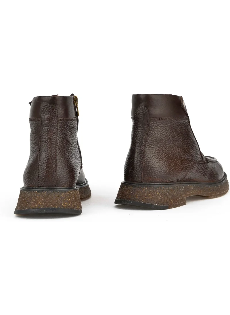 Ziya , Men's Leather Boots 1431024Z6601 Brown