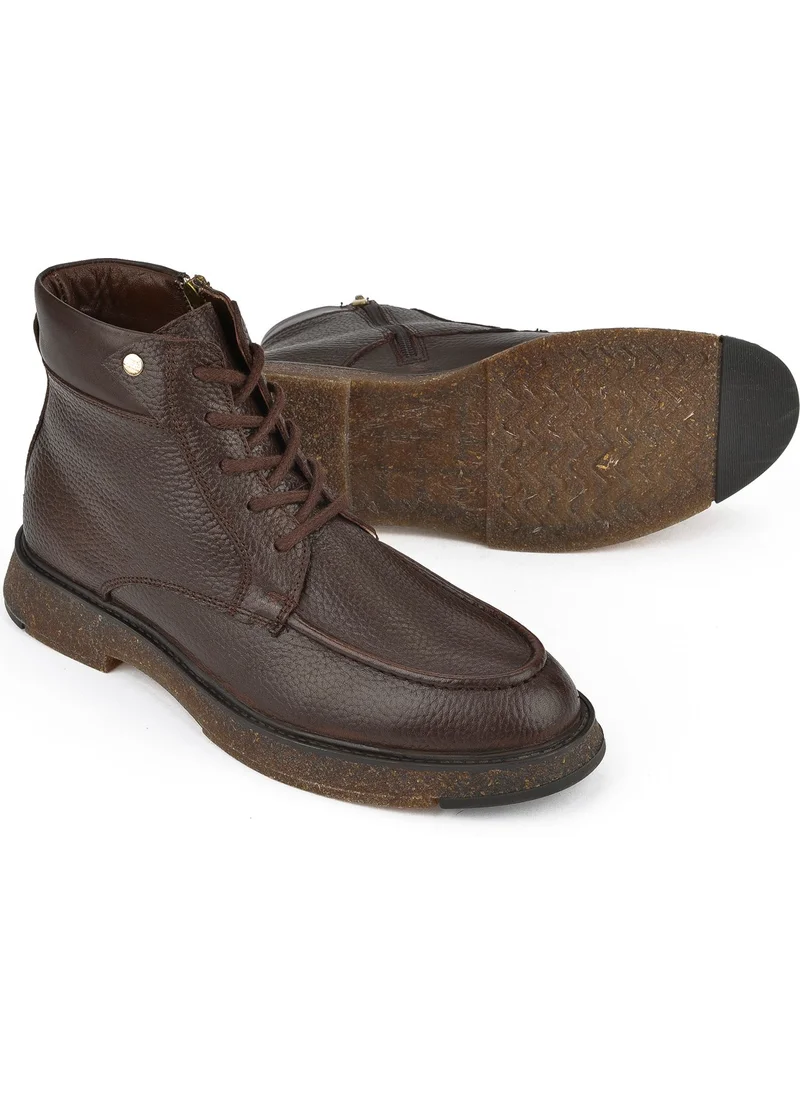 Ziya , Men's Leather Boots 1431024Z6601 Brown