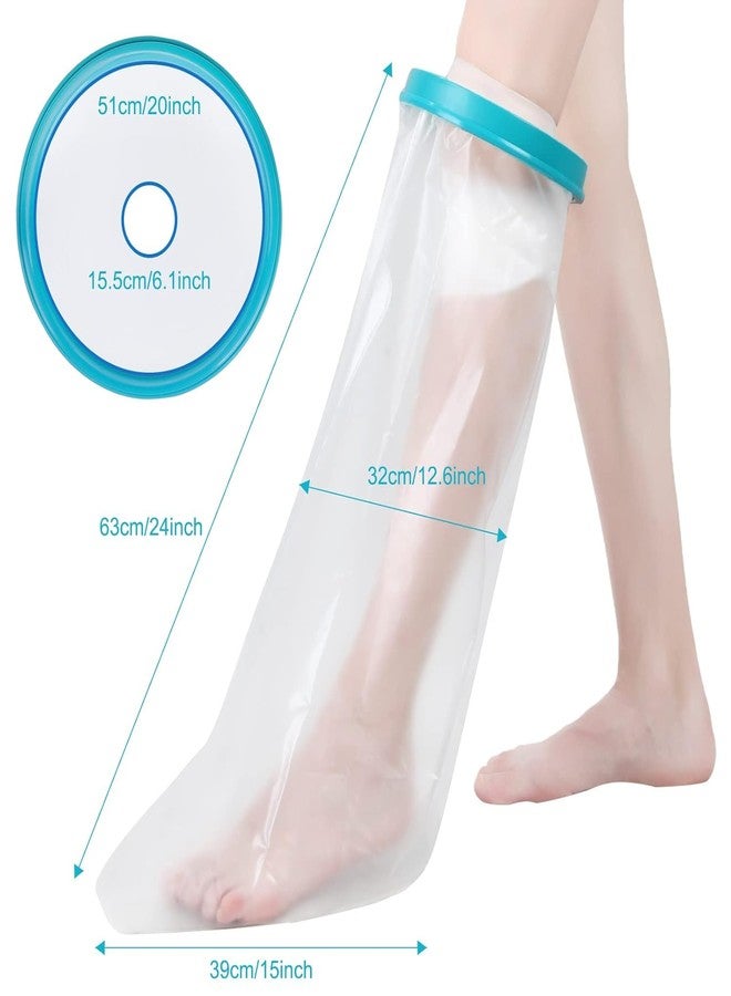 Delzon Leg Cast Cover for Shower, Waterproof Plaster Dressing Protector for Broken Toe, Ankle, Foot Wound, Burns, Reusable Leg Cast Bag Keep Wounds & Bandage Dry - Image 5