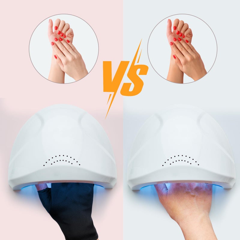 Syhood 3 Pair UV Gloves for Nail Lamp Upf50+ UV Fingerless Protection Glove for Manicures Art Protect Hands from Nail Lamp - Image 5