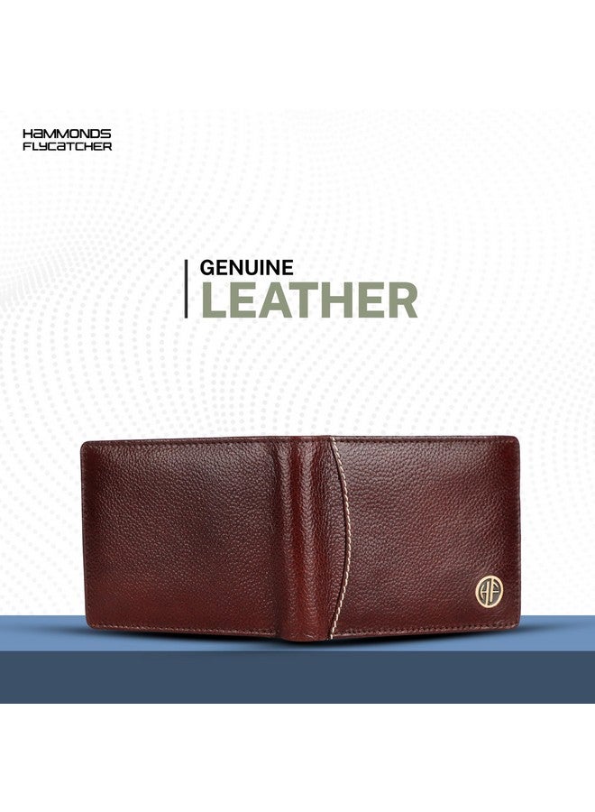 HAMMONDS FLYCATCHER محفظة هاموندز فلاي كاتشر RFID محمية قابلة للطي للرجال جلد أصلي، محفظة رجال، محافظ جلدية للرجال، محفظة أنيقة مع 6 فتحات بطاقات، 1 فتحة هوية، جيب عملات، هدية للرجال - بني - Image 2