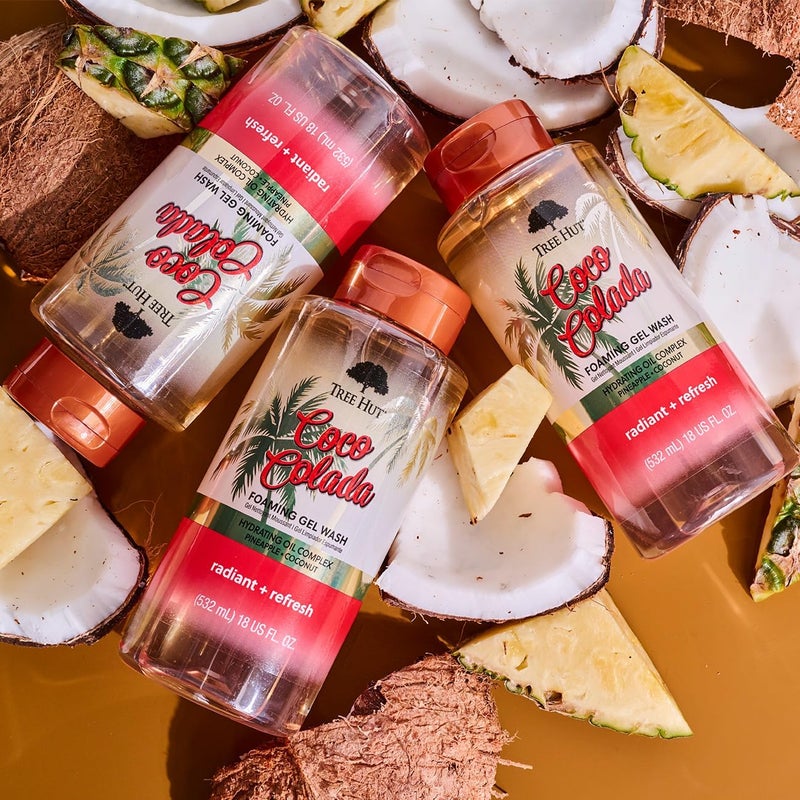 Tree Hut غسول جل فوم من تري هات كوكو كولادا مع مركب زيت مرطب - 532 مل - Image 3