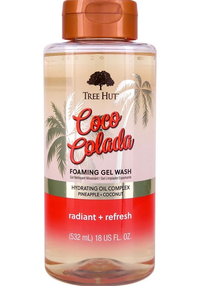 Tree Hut غسول جل فوم من تري هات كوكو كولادا مع مركب زيت مرطب - 532 مل - Image 1