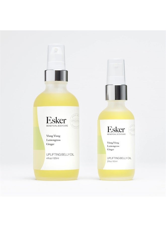 Natural Uplifting Belly Oil | Plant-Based, Cruelty-Free, Clean Beauty (4 oz | 120 ml)