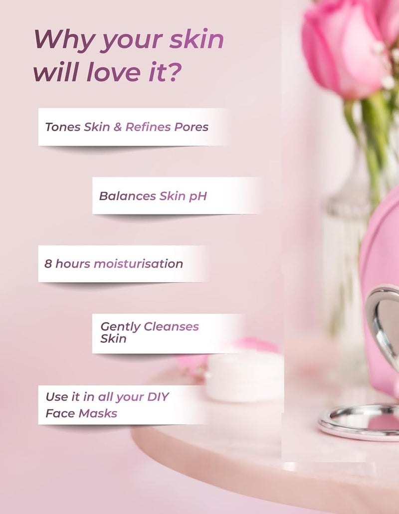 Elecsera Premium Rose Water Face wash 50ml  No Paraben  Alcohol Free  Cleanses Hydrates  Moisturises Skin  Balances  Restores Skins pH Levels  For All Skin Types Face Wash 50 ml - Image 5