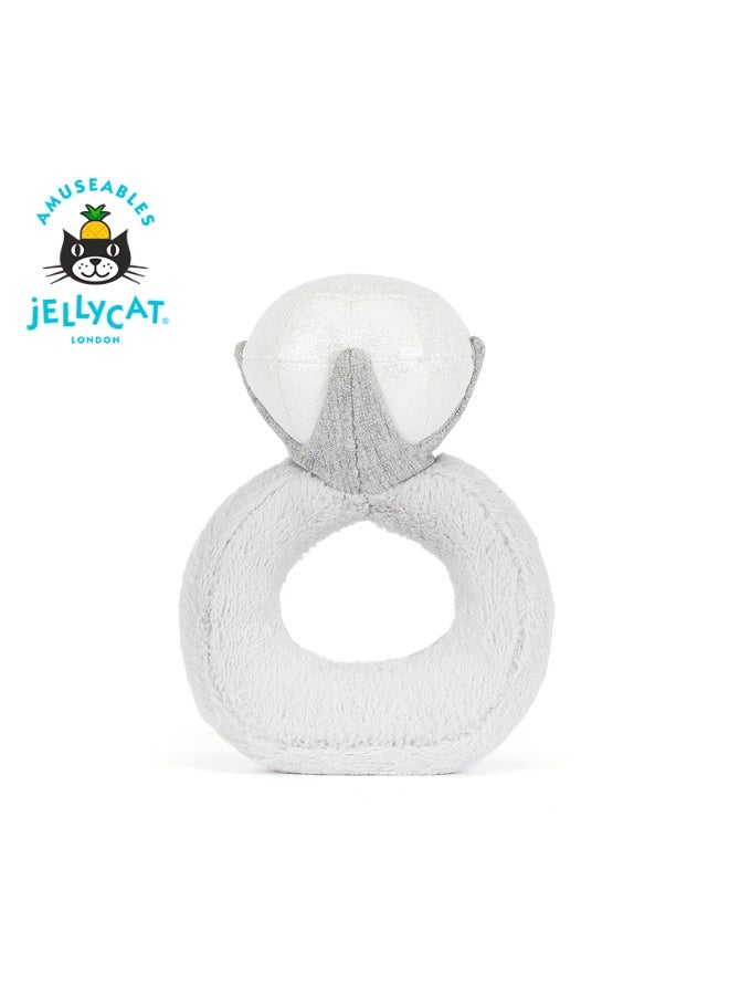 جيليكات Jellycat المملكة المتحدة متعة خاتم الماس دمية بلش، زخرفة دمية، خطوبة عيد ميلاد حفل الزفاف هدية عيد الميلاد - Image 3