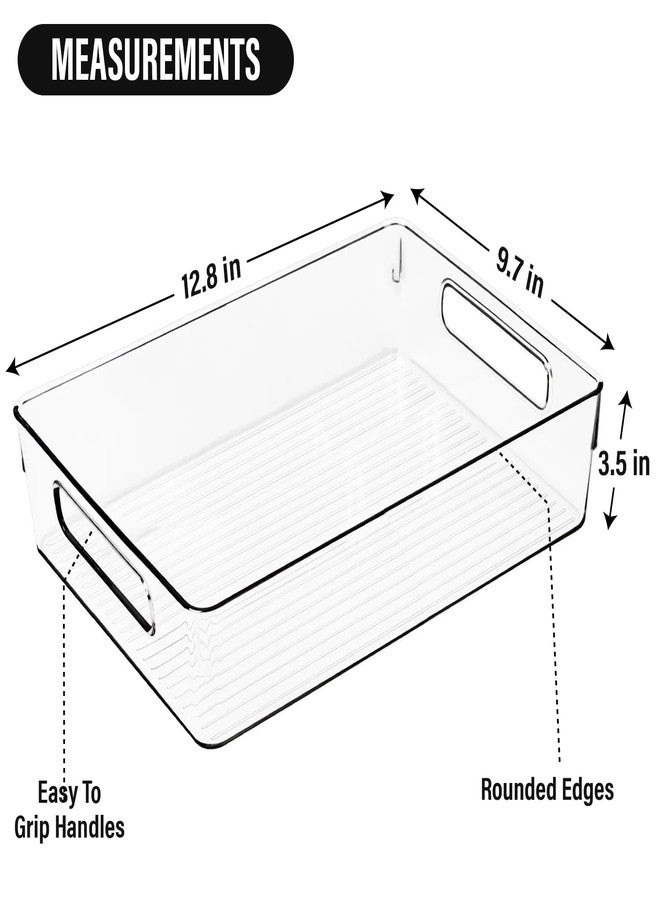 ShelfShaper Clear Plastic Storage Bins, Perfect for Kitchen Organization or Pantry Organization and Storage, Fridge Organizer Plastic Bins, Pantry Organization and Storage Bins, Cabinet Organizers - Image 3