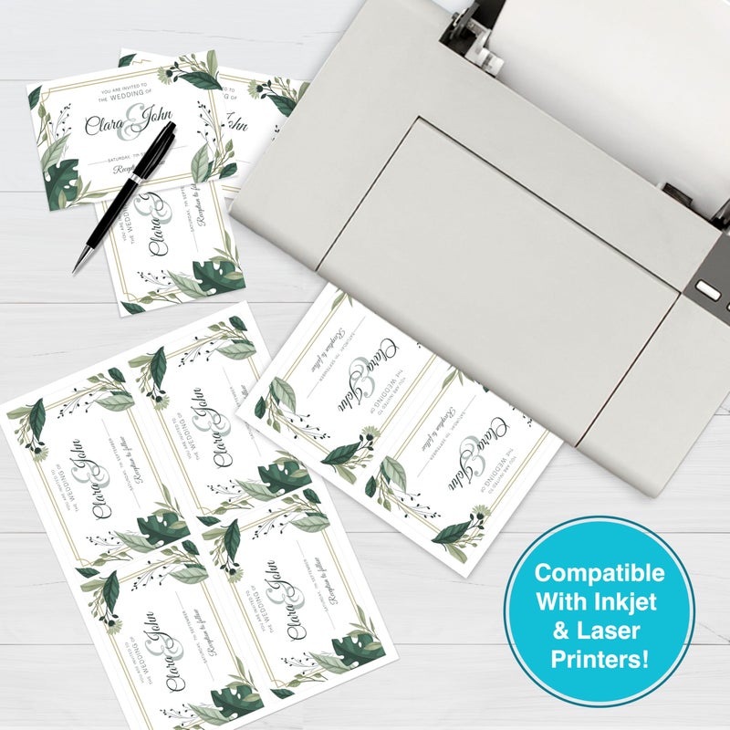 PrintWorks White Cardstock 8.5" x 11" - 67 lb/147 gsm Vellum Bristol - 100 Sheets - Made in the USA - SFIÂ® Certified - 92 Bright - Card Stock Printer Paper for School, Craft, & Office Use (00540) - Image 4