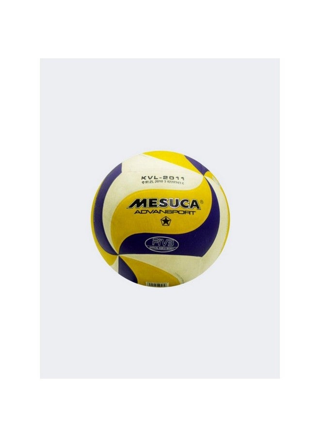 Mesuca Advansport Polyurethane Volley Ball Blue and Yellow Size-5 MVO69