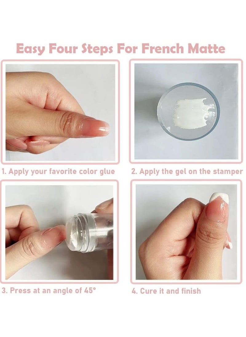 ختم سيليكون شفافة لتصفيف طرف الأظافر - Image 2